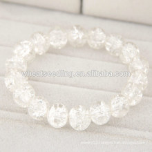 new products hot charms transparent glass stone gemstone bracelet